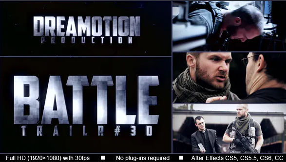 Videohive Action Trailer (BATTLE)