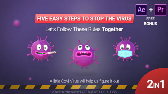 VIDEOHIVE CORONA VIRUS (FIVE SIMPLE RULES)