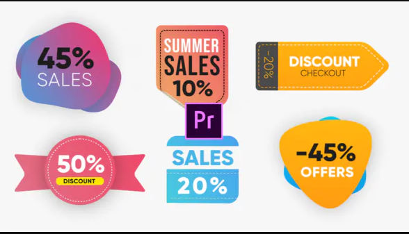 Videohive Trendy Sales Badges Premiere Pro
