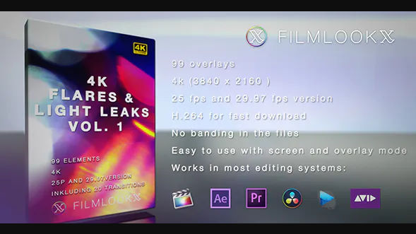 Videohive Flares and Light Leakes Vol 1 – Motion Graphics