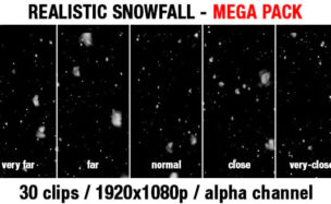 Snow Snowfall Mega Pack 30 mixed clips