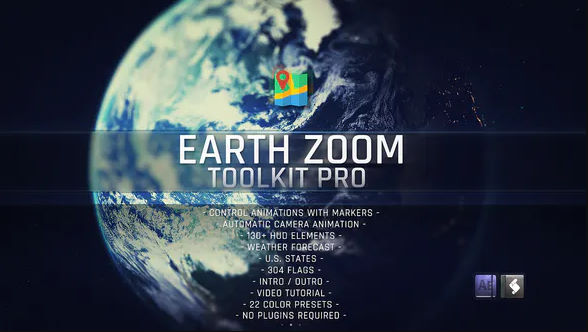 VIDEOHIVE EARTH ZOOM TOOLKIT PRO 23319578