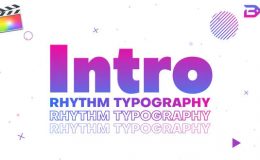 Videohive Rhythm Typography Intro Apple Motion