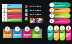 Videohive Infographic Modern Lists Final Cut Pro
