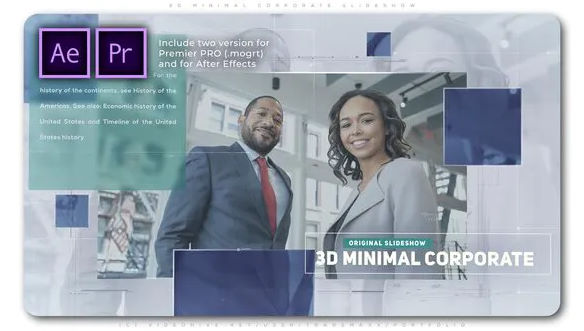 Videohive 3D Minimal Corporate Slideshow – Premiere Pro