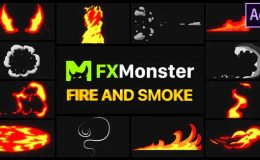 Videohive Fire And Smoke Elements After Effects