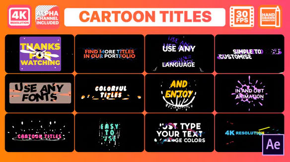 Cartoon Titles | After Effects – Videohive