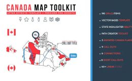 Videohive Canada Map Toolkit
