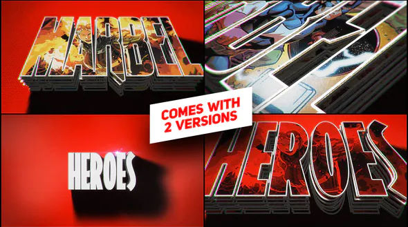 Videohive Heroes Logo Intro