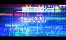 Videohive Digital Glitch Transitions v2 4K
