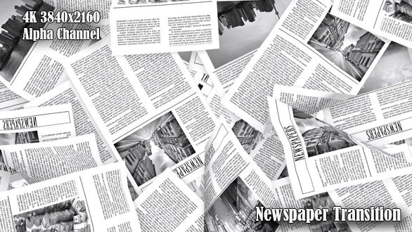 Videohive Newspaper Transition