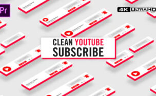 Clean Youtube Subscribe Videohive – Premiere Pro