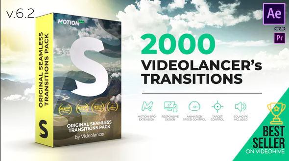 Videohive Videolancer’s Transitions Original Seamless Transitions Pack V6.1