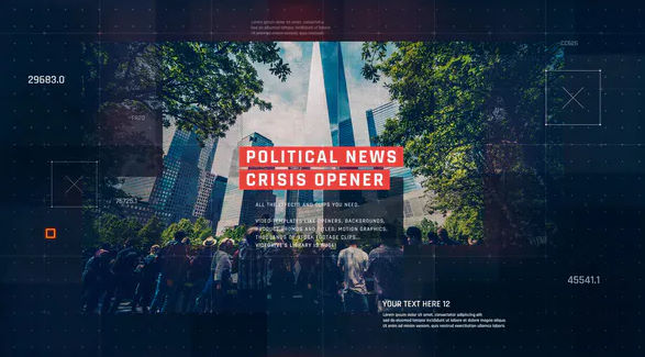 Videohive Political News Crisis Opener
