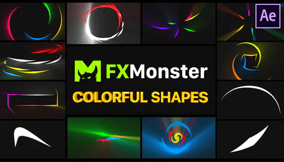 Videohive Colorful Shapes After Effects