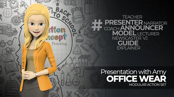 Videohive Presentation With Amy: Office Wear