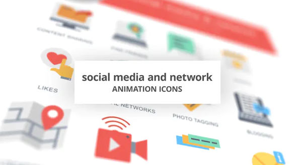 Videohive Social Media and Network Animation Icons