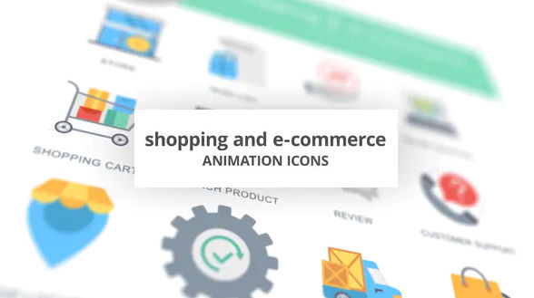 Videohive Shopping and E-Commerce Animation Icons
