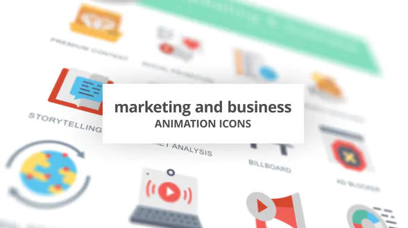 Videohive Marketing and Business Animation Icons