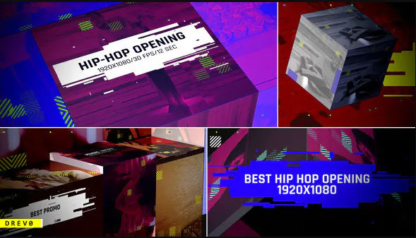 Hip-Hop Opening/ Music Intro/ Rap/ Dance/Action/ Electronic/ Party Promo/ Box/ Festival/ Glitch TV I