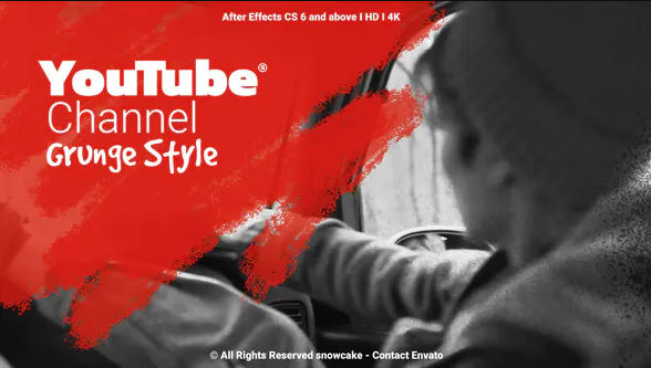 YouTube Channel Grunge Style Videohive