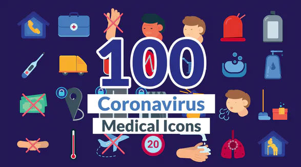 Corona Virus Icons – Videohive