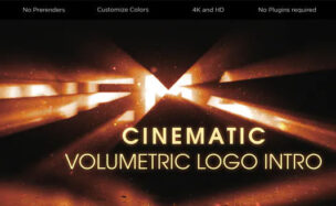Videohive Cinematic Volumetric Logo Intro