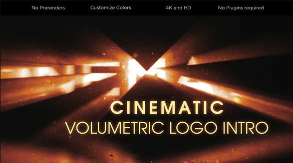 Videohive Cinematic Volumetric Logo Intro