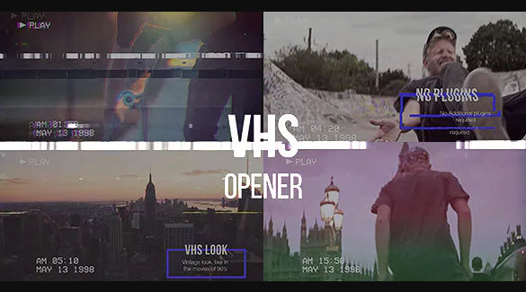 VHS Opener // Modern Glitch Slideshow – Videohive