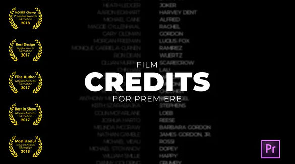 Film Credits Videohive – Premiere Pro