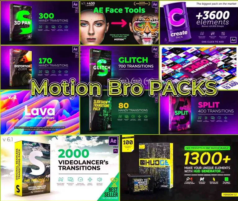 MotionBro Transition After Effects Full Packs 2020 INTRO HD