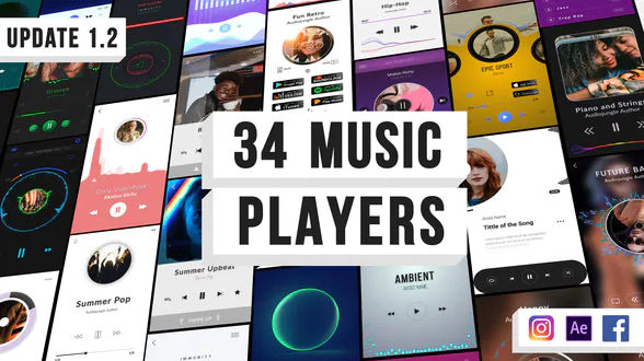 Music Visualization Players for Instagram Story V1.2 – Videohive