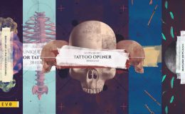 Tattoo Studio Opener/ Rock Pub/ Gothic Promo/ Biker Сlub/ Grunge/ Scull and Bones/ Roses/ Brush/ Ink
