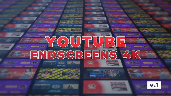 YouTube EndScreens 4K v.1 – Videohive