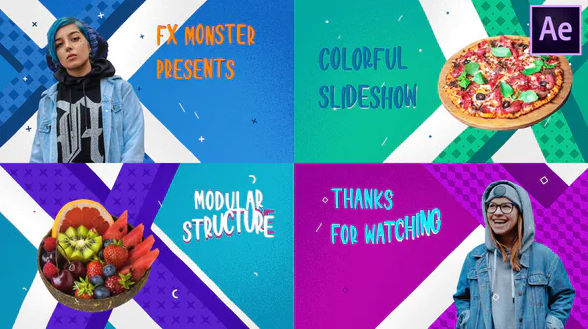 Colorful Cartoon Slideshow | After Effects – Videohive