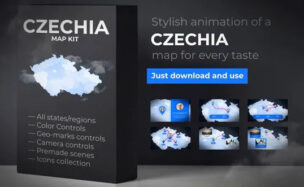Czech Republic Map Czechia Map Kit – Videohive