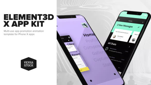 Element3D X App Kit Promotion – Videohive