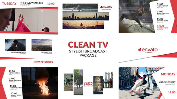 Clean TV – Stylish Broadcast Pack – Videohive