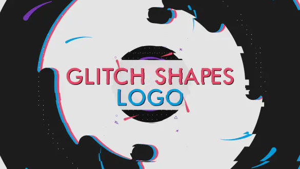 Glitch Shapes Logo – Videohive