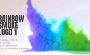 Rainbow Smoke Logo – Videohive