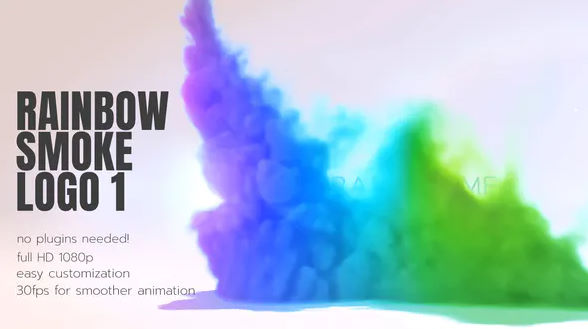 Rainbow Smoke Logo – Videohive