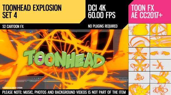 Toonhead (Explosion FX Set 4) – Videohive