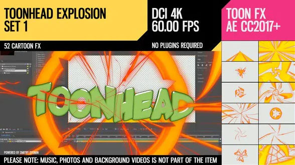 Toonhead (Explosion FX Set 1) – Videohive