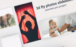 3d Fly Photos Slideshow - Premiere Pro