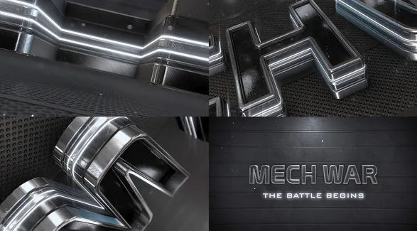 Epic Metal Neon Logo v2 – Videohive