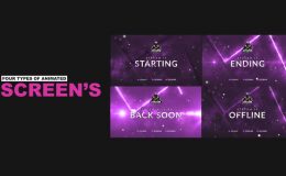 Motion Array Stream Package - Overlays, Screens V4