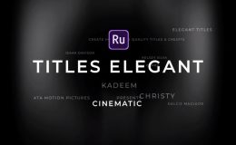 Titles Elegant Cinematic Pack 1 - PREMIERE RUSH Template