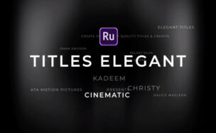 Titles Elegant Cinematic Pack 1 – PREMIERE RUSH Template