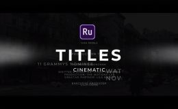 Titles Elegant Cinematic Pack 3 - PREMIERE RUSH Template