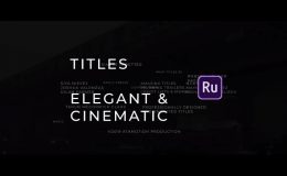Titles Elegant Cinematic Pack 4 - PREMIERE RUSH Template